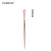 Nuevo Set de 12 Piezas de Pasadores de Jade y Brochas de Maquillaje con Mangos de Plástico Color Oro Rosa, Suaves y Gentiles con la Cara, Alto Valor Estético, Set Completo de Brochas de Maquillaje