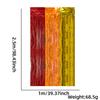 Nova cortina de seda chuvosa com costura tricolor decoração de festa de feriado cortina de fundo cortina de porta de seda chuvosa vermelho laranja dourado carnaval