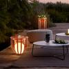 Lámpara de pie impermeable para exteriores, lámpara de césped para patio, lámpara de flores para terraza de villa, lámpara de paisaje de hierro cuadrada para parque comunitario