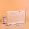 Bolsa de Mão de PVC Transparente Bolsa de Doces de Casamento Sacola de Plástico PP para Lembrancinha Bolsa de Presente Fosca Promoção Publicitária