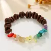 Pulseira de Grãos de Café Naturais para Meninas no Verão, Contas com Design de Nicho Queijo Sal Marinho, Presente Versátil para Melhores Amigas, Pulseira de Pedriscos