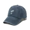 Chapéu de Sol Macio Estilo Coreano para Mulheres Verão Exterior Boné de Beisebol Lavado Chapéu de Sol de Jeans Velho Chapéu com Aba de Coqueiro para Homens