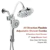 Amazon Juego de Cabezal de Ducha Universal de Tres Vías Estilo Americano con Rociador Superior Potenciador de Presión y Ducha de Mano