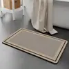 Tapete de Chão Simples de Terra de Diatomáceas, Tapete de Chão para Banheiro, Absorvente de Água, Antiderrapante, Tapete de Secagem Rápida, Decoração de Entrada, Resistente a Manchas, Resistente ao Desgaste Tapete de Chão Atacado