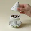 Quemador de Incienso Creativo de Gato con Colores Bajo Esmalte y Motivos Florales, Quemador de Incienso de Alto Valor Estético para Ceremonias de Incienso
