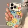 Aplicable a Funda para iPhone 18promax iPhone18pro Creativa Linda Cobertura Completa Anti-caídas Colorida Cara Sonriente