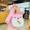 Mini Porta-Moedas de Silicone de Hamster Atacado Infantil Fofo Pequeno Porta-Moedas Chaveiro Estudante Pingente de Mochila Escolar