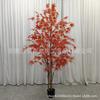 Bonsái de arce artificial planta grande Arce rojo interior patio decoración suave planta de paisaje decoración árbol venta al por mayor