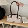 Otoño/Invierno 2026 Bolsas Ecológicas Bordadas de Nicho Doble Capa Engrosada con Cremallera Tela de Nylon Cuerda Tejida Bolso de Hombro Único Bolso Grande
