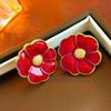 Aretes de Diamantes Vintage Medievales Elegantes Aretes Estilo Corte de Moda Aretes Colgantes Aretes de Lujo Ligero de Alta Gama