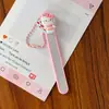 Lixa de Unha de Gatinho Fofo de Desenho Animado para Meninas, Ferramenta de Manicure, Tira de Lixa Polidora, Lixa de Unha Portátil, Atacado