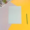 Capa para folhas soltas com furos tipo cogumelo em PP, capa de caderno A4 com furos tipo cogumelo para folhas soltas, capa removível para folhas soltas.