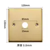 Accesorios para Tapones de Piso 86 Placa de Cubierta para Enchufe de Piso 120 Acero Inoxidable Cobre Total Impermeable Placa de Cubierta en Blanco Placa de Cubierta para Tapón de Piso 3