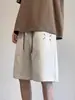 Shorts Blancos y Grises Talla Grande 150 kg para Hombres y Mujeres, de Verano Modernos Estilo Americano Sueltos Adelgazantes de Cinco Puntos, Pantalones Casuales Deportivos