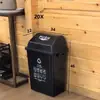 Lixeira Classificada para Casa Sala de Estar Quarto Tamanho Grande 60L Lixeira com Tampa Basculante Plástico Interno Lixeira 20L