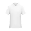Camiseta Polo de Manga Corta CVC con Cuello Solapa 170g Publicidad Camisa Cultural Impresión de Logo Personalizada Exportación Transfronteriza Impresión de Una Pieza