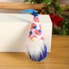 Pingente de Boneca Velho Gnomo do Dia da Independência Americana da Amazon Decorações de Boneca Sem Rosto Festival Sinos de Estrela de Cinco Pontas