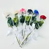 Empaque de Ramo de Flores Artificiales Rosas con Luces Flores Hechas a Mano Día de la Mujer Regalo de Cumpleaños Decoración Transfronteriza Artificial al por Mayor