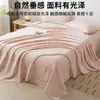 Lençol de cama jacquard de algodão puro espesso tecido peça única modelo novo 2026 100% algodão conjunto de três peças para dormitório estudantil com lençol de elástico
