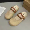 Novas sandálias casuais slip-on de sola grossa para aumentar a altura para mulheres 2026, chinelos Mary Jane de bico fechado para o verão