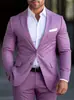 Nueva Chaqueta de Traje Casual para Hombre, Ajuste Delgado, Cuadros, Solapa Simple, Dos Botones, Ropa de Abrigo
