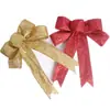 Laço de Natal de 25cm Suprimentos de Decoração de Natal Adereços Decoração de Atmosfera de Árvore de Natal Suprimentos Enfeites Pendurados