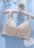 Verão Novo Estilo Renda Respirável Fresco Ultra-fino Roupa Íntima Peito Grande Exibição Pequeno Anti-queda Paramilis Sutiã Sem Aro