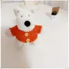 [Solo Ropa] Ropa para Cachorros West Highland Accesorios Lindos Suéter Sombrero Set de Abrigo