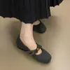 Zapatos Mary Jane grises peludos que aumentan la altura para mujer, nuevo estilo otoño e invierno 2026, moño, suela gruesa, forro de felpa, zapatos de algodón cálidos