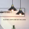 Araña de campo americana hierro forjado negro lámpara retro tapa redonda esmerilada fuente de luz LED origen suministro