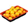 Nueva caja de embalaje desechable Xianyuan con bandeja fresca roja y negra, gruesa, para alimentos, frutas y verduras, rectangular.