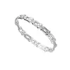 Pulseira de Aço Titânio Extremamente Simples com Fivela de Ferradura em Forma de U Pulseira de Aço Inoxidável Mais Vendida no Exterior Galvanizada em Forno a Vácuo