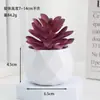 Venta al por mayor de plantas suculentas artificiales, lote mixto de plantas suculentas en maceta diamante, ventas directas de fábrica, decoraciones de plantas verdes para oficina