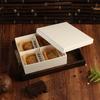 Caja de embalaje de madera para Año Nuevo, crujiente de yema de huevo y bocadillos de frutas, caja de madera, pastel chino, pastel de luna, pastel de frijoles mungo, caja de regalo 4 6