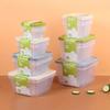 Caja de plástico para conservar la frescura, apta para microondas, lonchera, caja para almacenamiento de verduras y frutas, lonchera para llevar, juego de cajas de plástico al por mayor