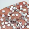 Accesorios de Pedrería Acrílica Redonda No Porosa de 4/6 mm con Base Plana para Manualidades DIY y Decoración