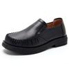 Transfronterizo 2023 Zapatos Nuevos Mujer Estilo Coreano Piel Genuina Antideslizantes Mocasines Versátiles Piernas Zapatos Casuales Zapatos de Piel de Vaca