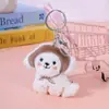 Novo Cachorro Filhote Desenho Animado Família Gravata Borboleta Lenço Boneca Acessórios Decoração de Bolsa Acessórios DIY Pingente Atacado