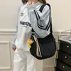 Bolso Tote de Mezclilla Casual de Moda para Mujer Bolso de Gran Capacidad Versátil Bolso de Hombro Cruzado Bolso Diario para Estudiante Universitario