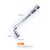 Llave de tubo en forma de L, llave de punzón, llave de tubo, herramienta manual de reparación de neumáticos para reparación de automóviles métrica en forma de 7