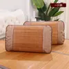 Esterilla de Bambú Carbonizado de Verano Esterilla para Almohada Almohada de Bambú Pieza de Almohada para Chal Pieza de Almohada Esterilla Fresca para Estudiantes Almohada para Chal Persona Sola Superficie de Ratán Almohada de Toalla