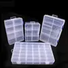 Caja de almacenamiento con compartimentos fijos grandes y ranuras para evitar que los artículos se muevan, pequeña y práctica caja de joyería para cuentas y accesorios
