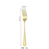 Conjunto de Talheres Ocidentais de Aço Inoxidável 1010, Garfo e Colher, Peças Quatro, Faca e Garfo para Steak, Colher de Chá Simples Criativa, Colher de Sobremesa