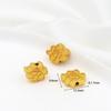 Cuentas Espaciadoras Color-Preservante Chapadas en Oro Nudo Chino Bolsa de la Fortuna Propicia Cuentas con Patrón Tridimensional Accesorios de Joyería Hechos a Mano para Bricolaje D148