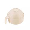 Tazón de fideos instantáneos de paja de trigo, cuchara, tenedor, palillos, tazón de cinco piezas para dormitorio de estudiantes, lonchera, vajilla con tapa, taza de comida rápida