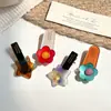 Pasador de Estrella Coreana, Pinza de Pato de Gama Alta para Mechones Sueltos, Pinza Dulce de Una Sola Línea, Accesorio para el Cabello de Niña Linda para Flequillo Lateral