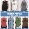 Camiseta sin mangas 100% algodón Chaleco para hombre 2026 Nuevo Verano Deportes Fitness Moda Estampado de Letras Camiseta sin mangas Sudadera