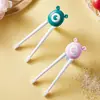 Palillos de dibujos animados portátiles para niños, palillos de aprendizaje Boca de Tigre, palillos de entrenamiento, vajilla para alimentar suplementos alimenticios para bebés, ventas directas de fábrica