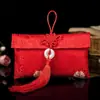 Sobres Rojos para Bodas, Exclusivos para Cambiar Títulos Formales, Diseño Único de Tela Nueva, Bolsas de Sobres Rojos de Alta Gama con Diseño de Tela