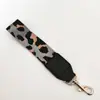 Correa de bolso con estampado de leopardo de nuevo color correa de mano correa de mano accesorios de correa decorativa correa para llaves correa corta para clutch